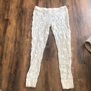 Intimately Free People White Lace Leggings